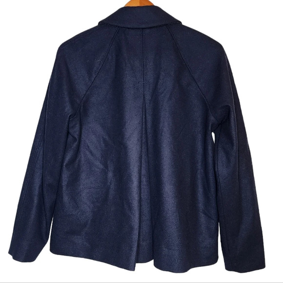 Abercrombie & Fitch Navy Wool Coat - Picture 6 of 16